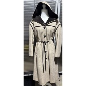 Youthcraft Womens Button Down Coat Light  Brown Size Medium